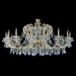 Elegant light fitting made from fine materials