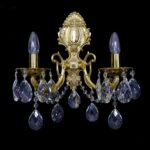 Luxury interior lighting with crystal elements