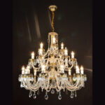 Luxury interior lighting with crystal elements