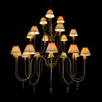 Modern chandelier inspired by traditional craftsmanship