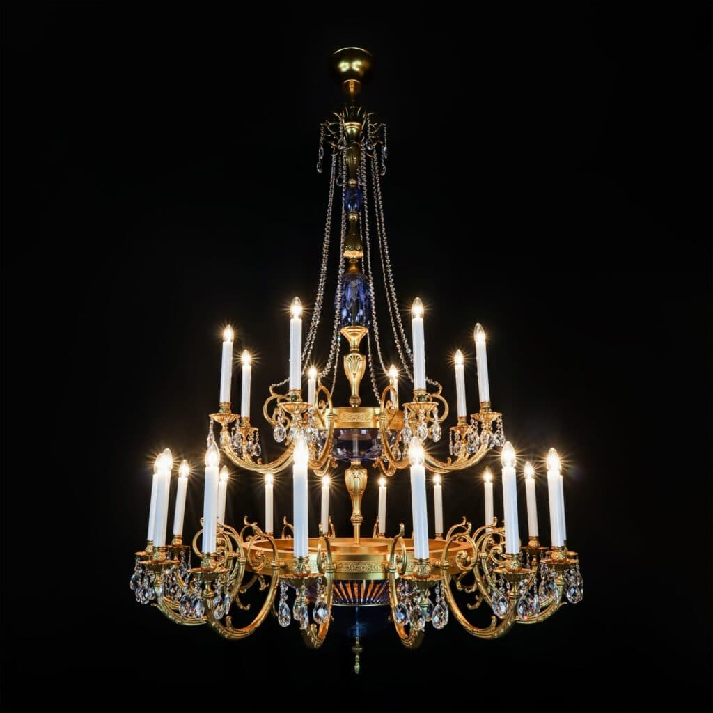 Luxury chandelier designed for architectural interiors