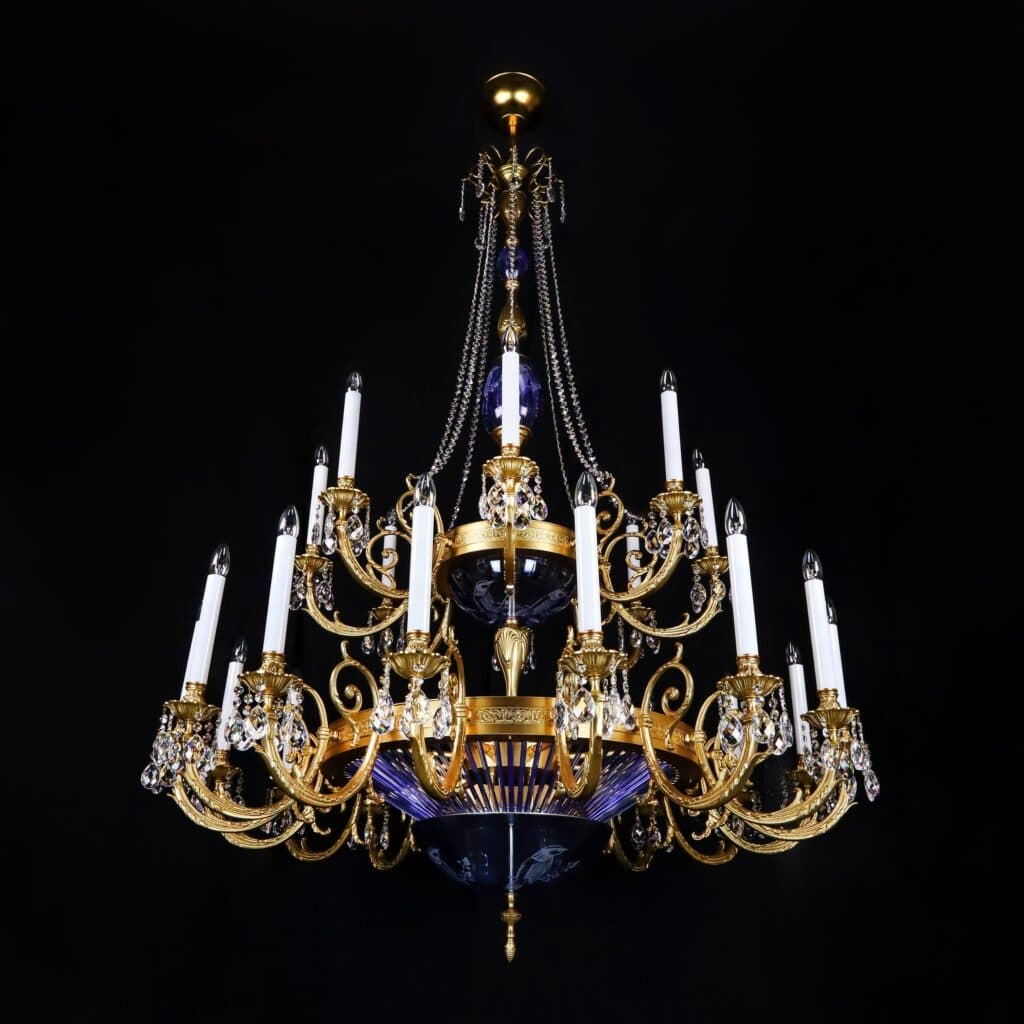 Modern crystal chandelier made in Europe