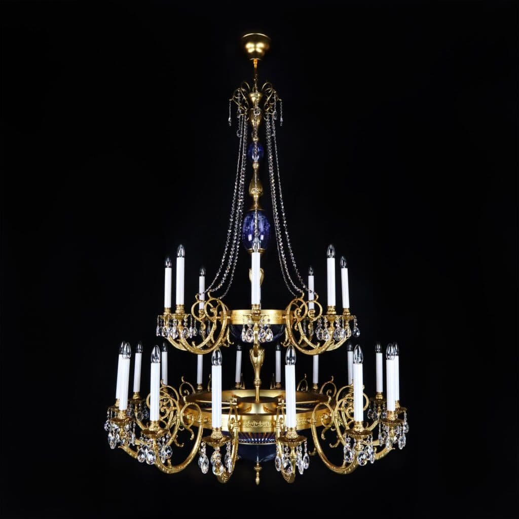 Handcrafted chandelier celebrating timeless elegance