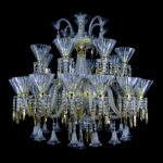 Luxury interior decor with bespoke chandelier