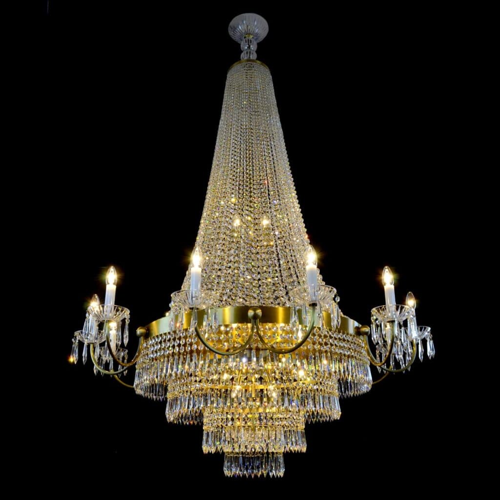 Luxury glass lighting fixture for home interiors