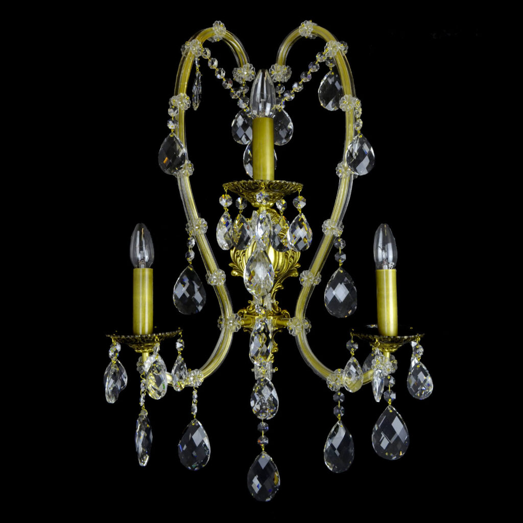 Handcrafted chandelier made from fine crystal