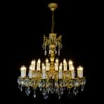 Crystal chandelier adding glamour to interiors