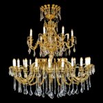 Luxury interior lighting with crystal elements