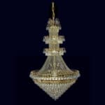 Crystal masterpiece illuminating stylish interiors