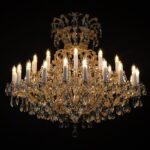 Crystal chandelier for luxury dining or living area