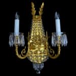 Bespoke glass chandelier crafted in Europe