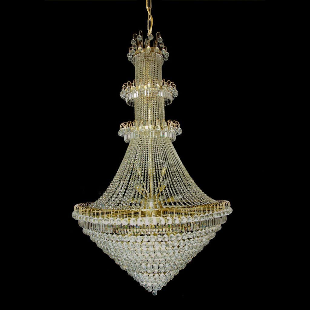 Luxury glass lighting fixture for home interiors