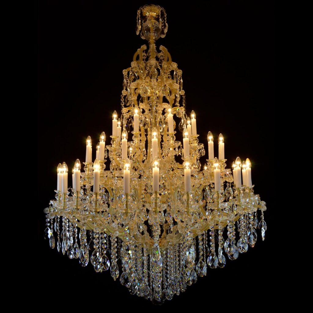 Elegant lighting centerpiece by Magnolia Blossom Interiors