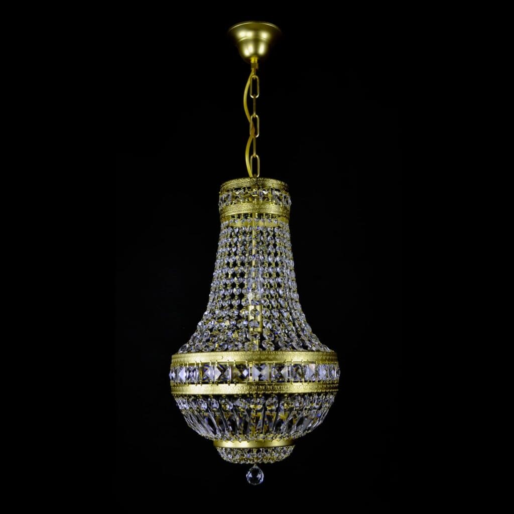Handcrafted chandelier made from fine crystal