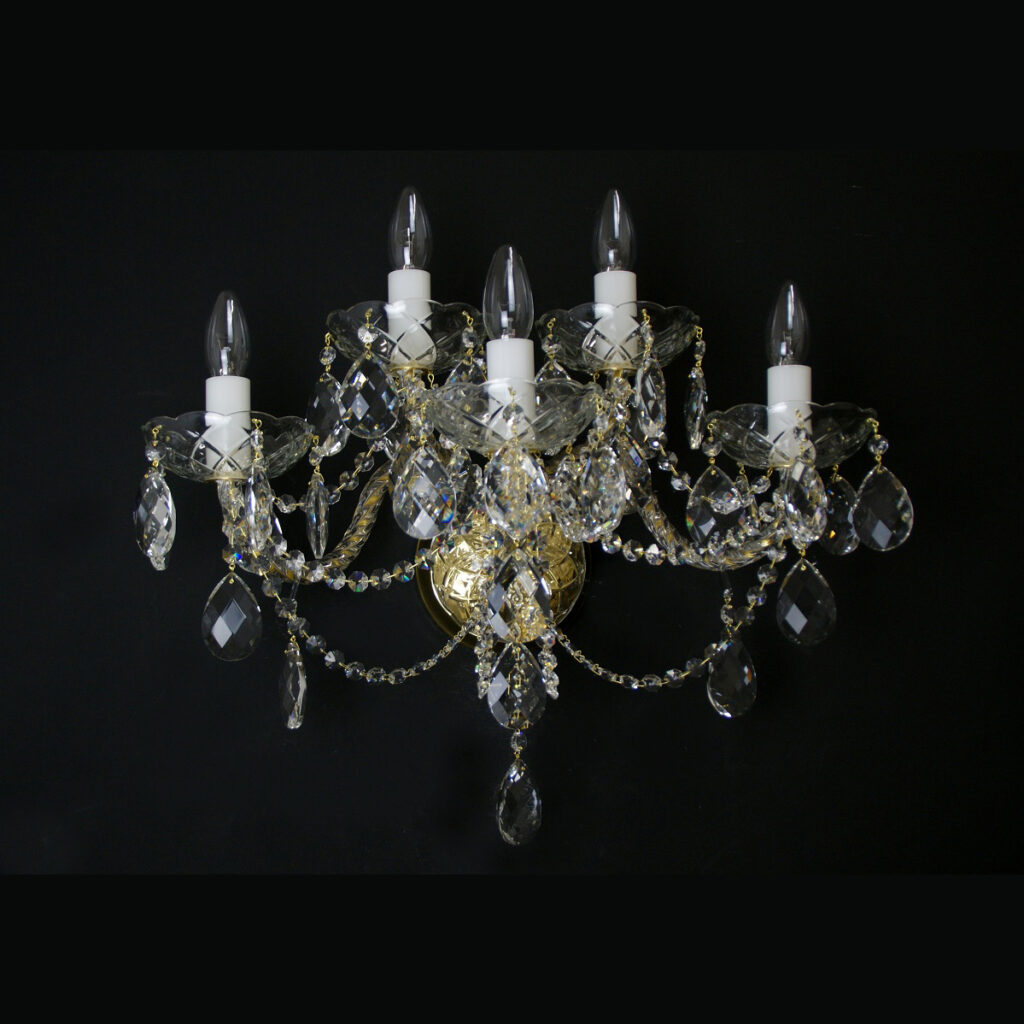 Handcrafted chandelier made from fine crystal