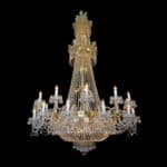 Luxury interior decor with bespoke chandelier