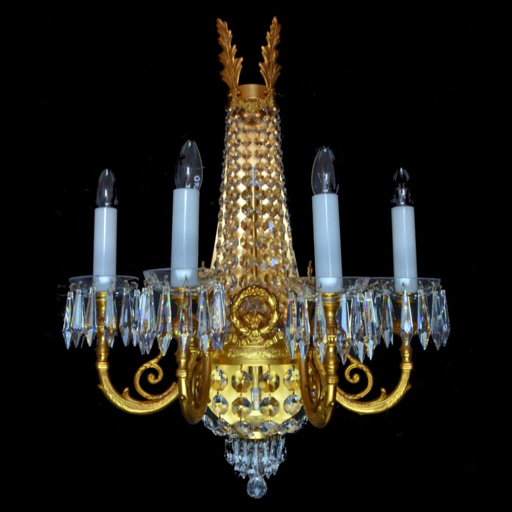 Crystal chandelier for luxury dining or living area