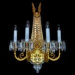 Crystal chandelier for luxury dining or living area
