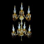Luxury glass lighting fixture for home interiors
