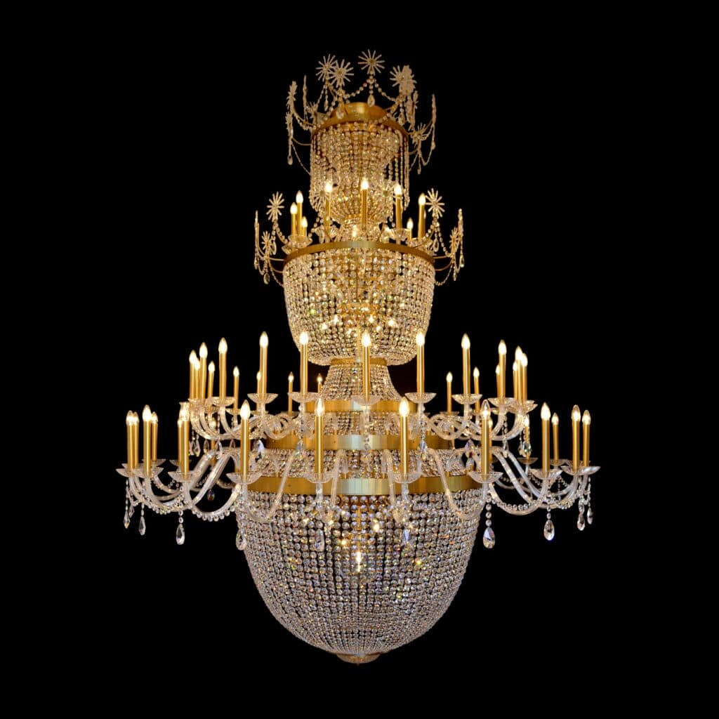 Modern crystal chandelier made in Europe
