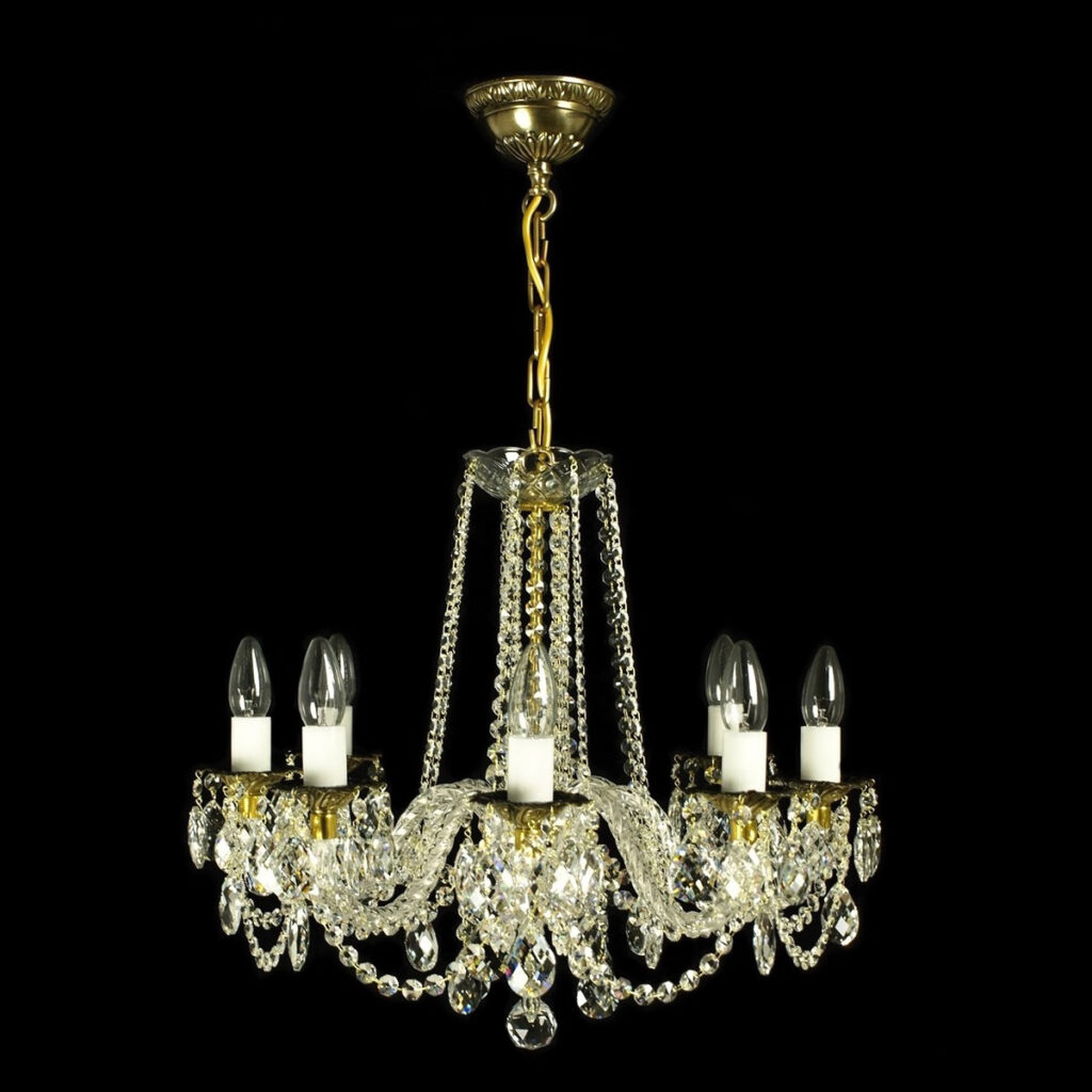Handcrafted chandelier made from fine crystal