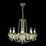 Handcrafted chandelier made from fine crystal