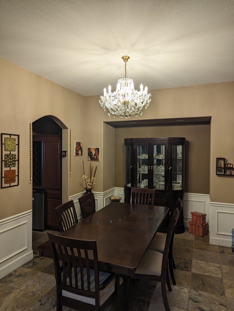 Contemporary crystal lighting by Magnolia Blossom Interiors