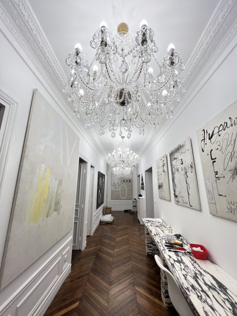 Crystal masterpiece illuminating stylish interiors