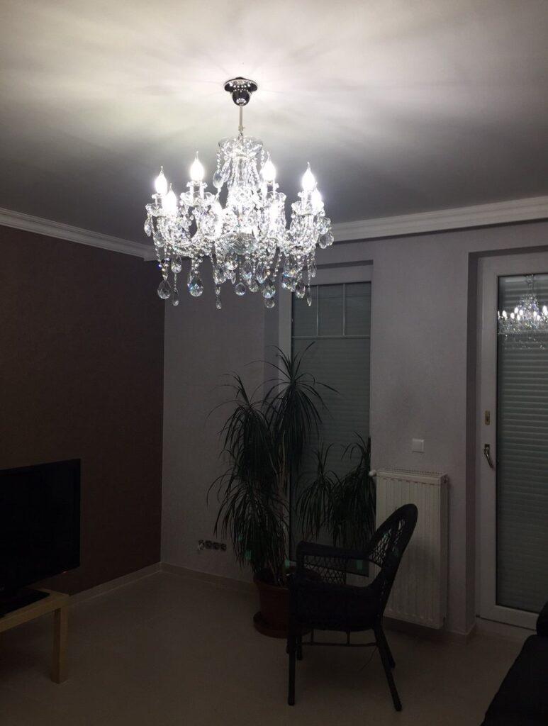 Contemporary crystal lighting by Magnolia Blossom Interiors