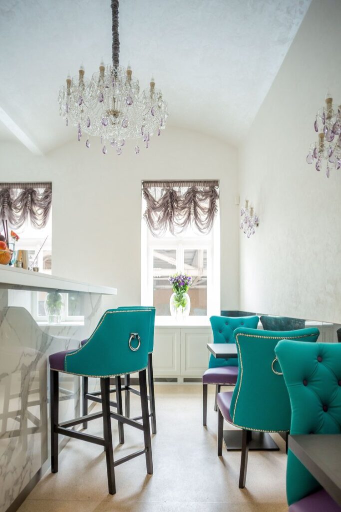 Elegant lighting centerpiece by Magnolia Blossom Interiors