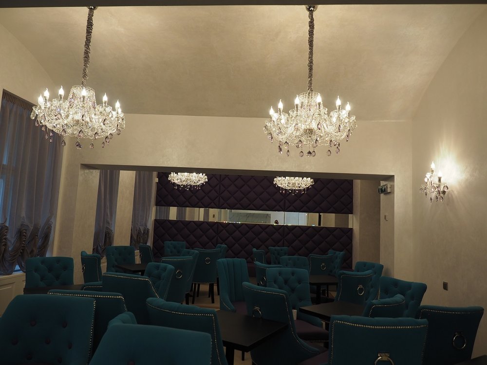 Modern crystal chandelier made in Europe