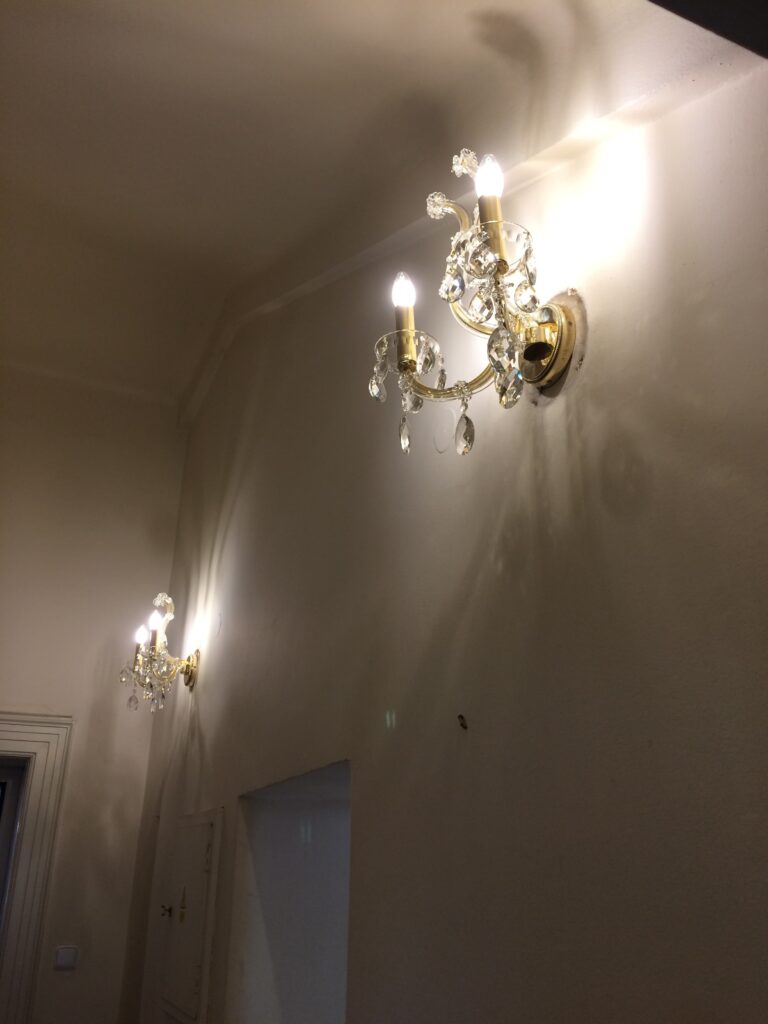 Artisanal lighting crafted from glass and metal