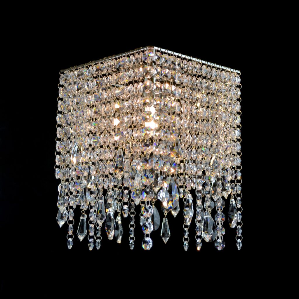 Luxury interior decor with bespoke chandelier