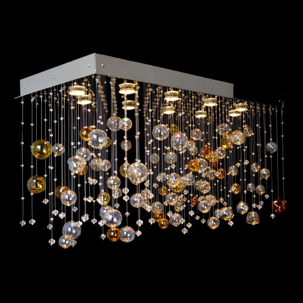 Crystal chandelier for luxury dining or living area