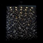 Crystal chandelier for luxury dining or living area