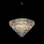 Crystal masterpiece illuminating stylish interiors