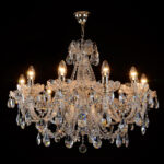 Crystal masterpiece illuminating stylish interiors