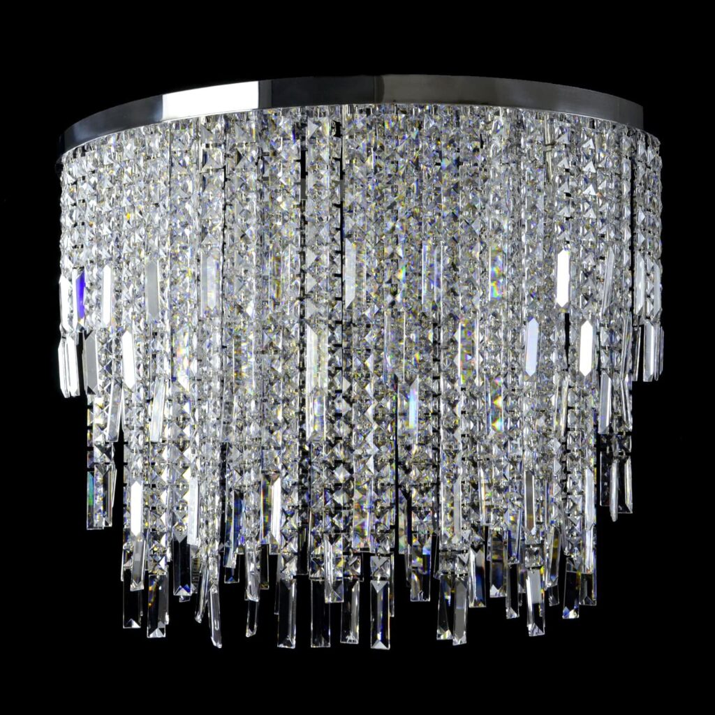 Luxury crystal chandelier by Magnolia Blossom Interiors