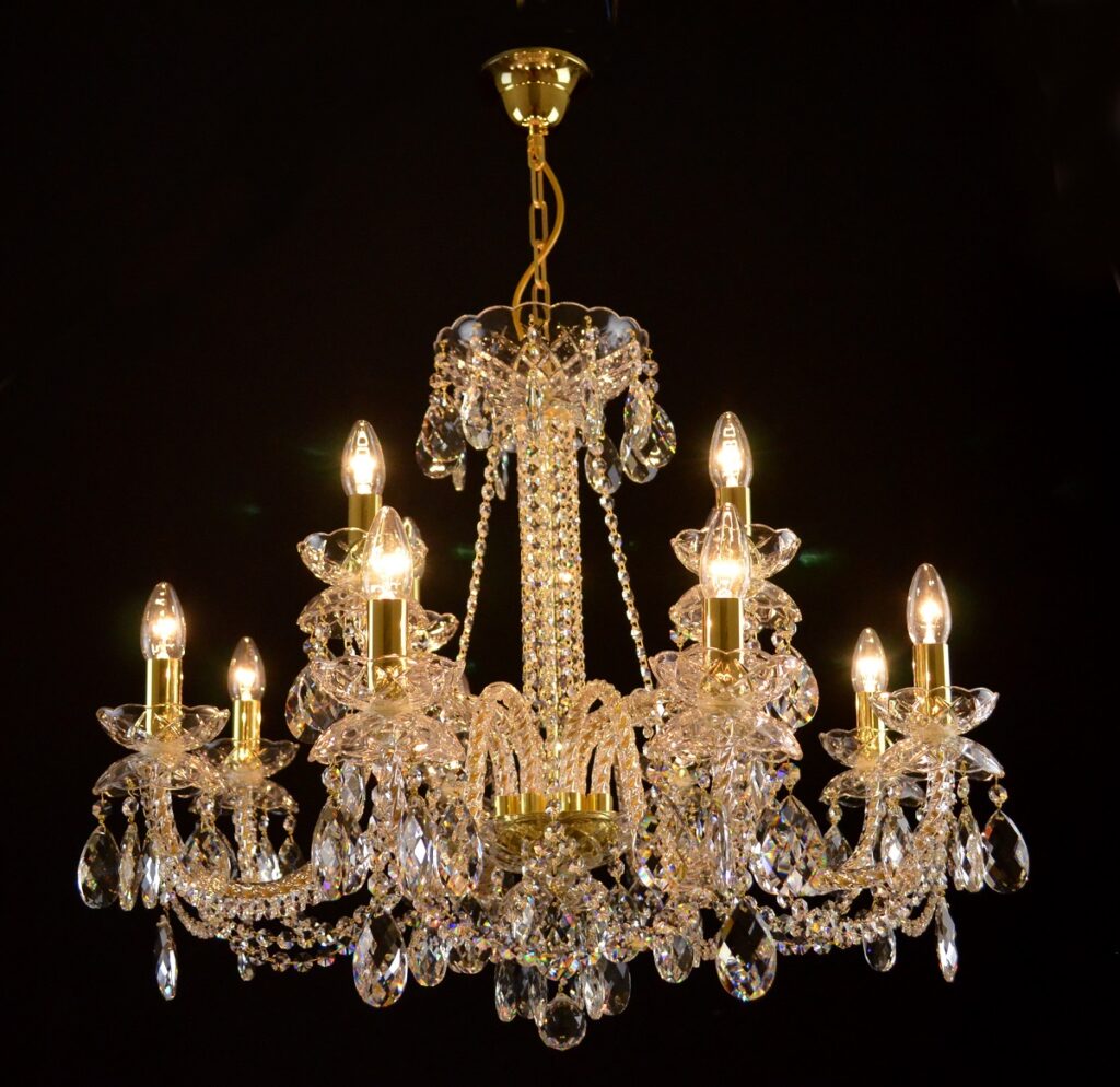 Designer lighting installation with bespoke details