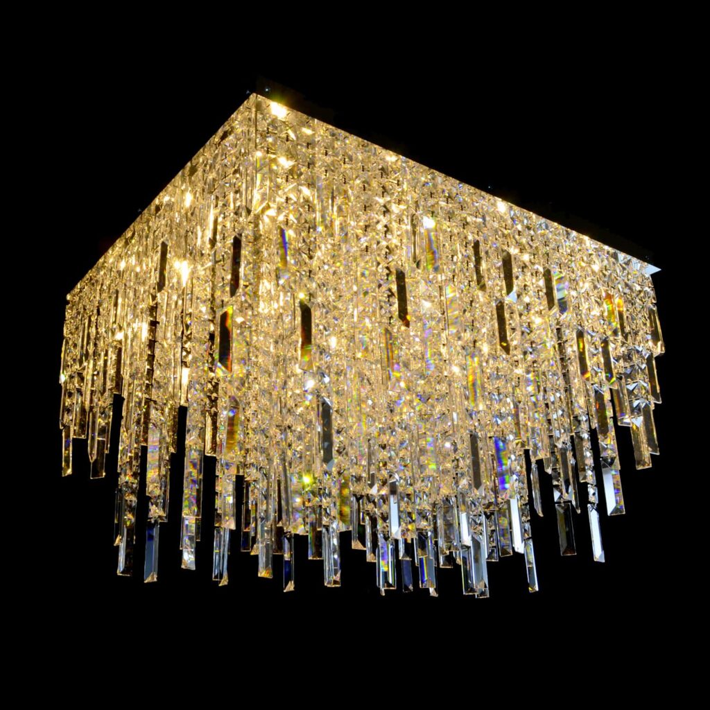 Artisanal lighting crafted from glass and metal