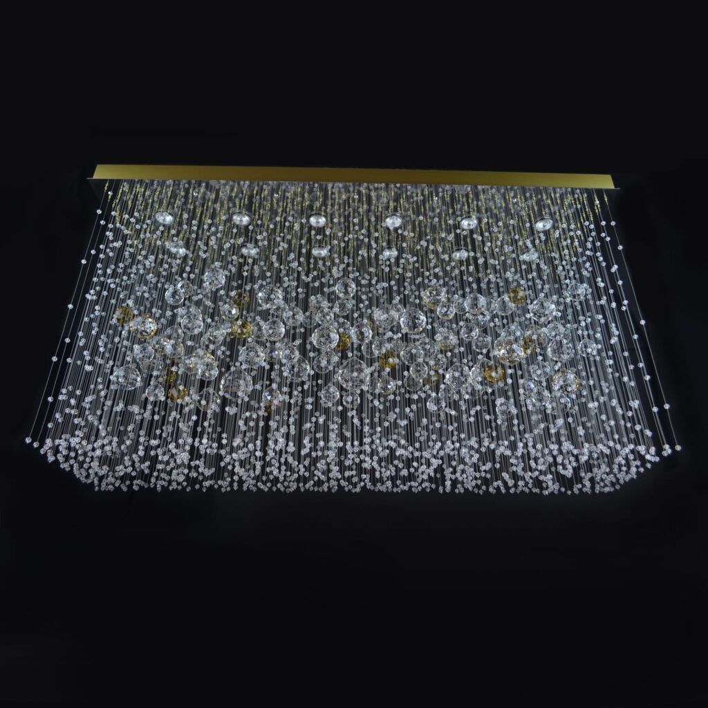 Elegant light fitting made from fine materials