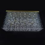 Elegant light fitting made from fine materials