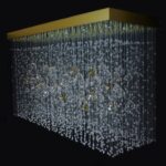 Elegant lighting centerpiece by Magnolia Blossom Interiors
