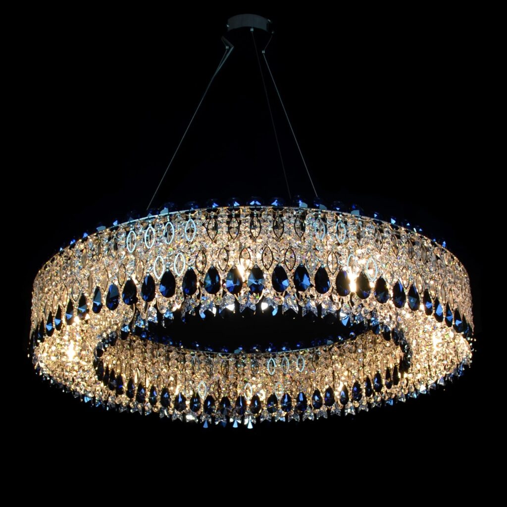 Contemporary crystal lighting by Magnolia Blossom Interiors