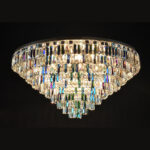 Crystal chandelier adding glamour to interiors