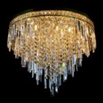 Crystal masterpiece illuminating stylish interiors