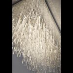 Luxury interior lighting with crystal elements