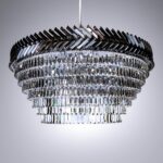 Designer lighting installation with bespoke details