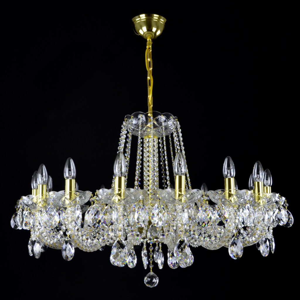 Crystal chandelier for luxury dining or living area
