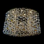 Bespoke glass chandelier crafted in Europe